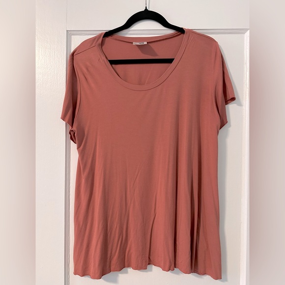 Nom Maternity Coral Color Tee - Picture 1 of 2